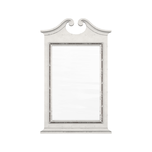 Настенное зеркало Ганн Gunn A 95*153*5 см, белый  шелк шебби