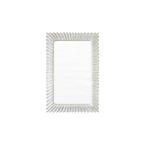 Настенное зеркало Браннер Brunner C 60*90*3 см, белый  шелк шебби